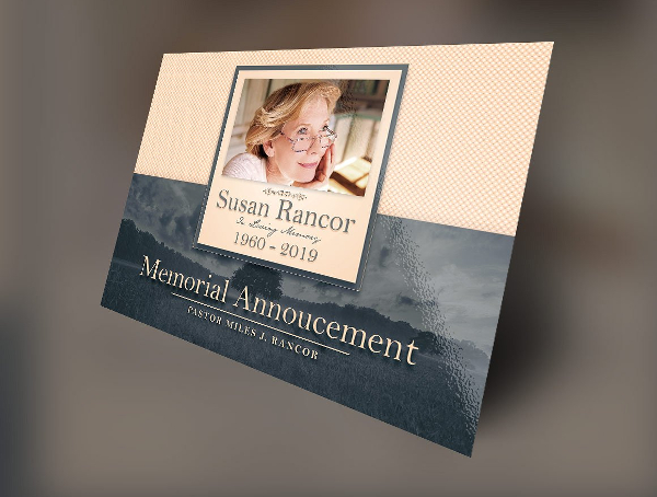13 Funeral Announcement Cards Free Psd Ai Vector Eps Downloads