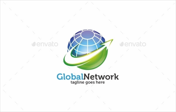 Global Network Logo Template