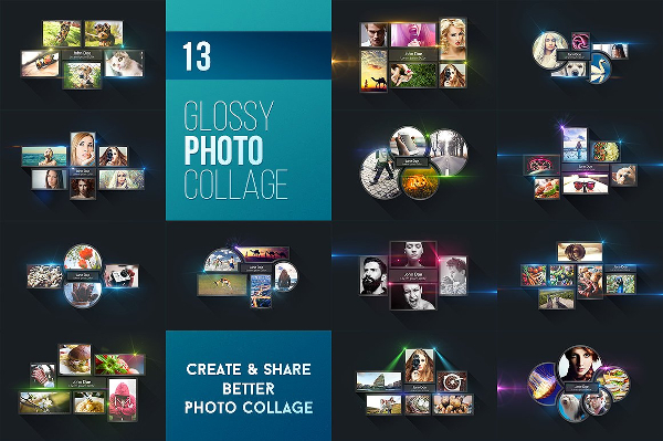 Glossy Photo Collage