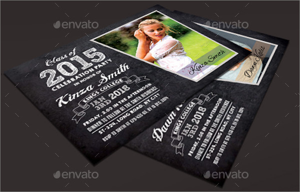 Kings College Graduation Announcement Cards Template