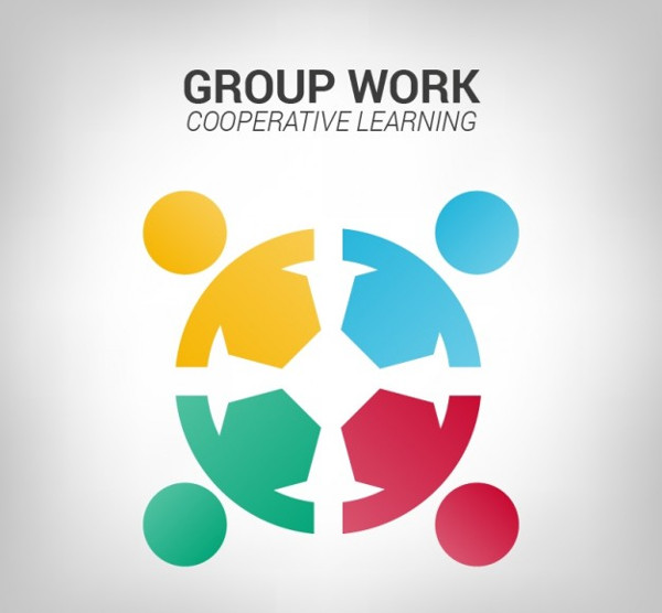 Free Vector Group Work Logo