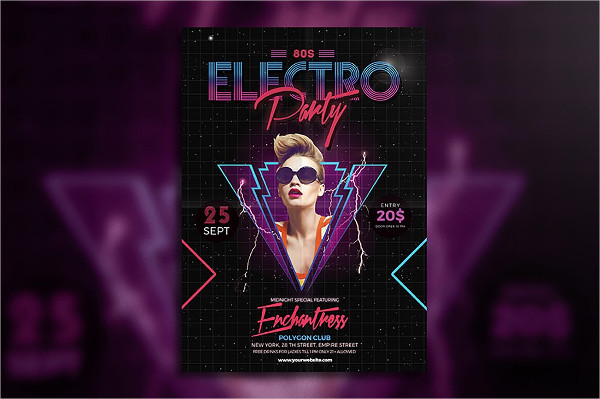 Guest DJ Electro Party Flyers Template