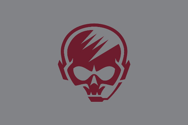Hardcore Skull Gamer Logo Template