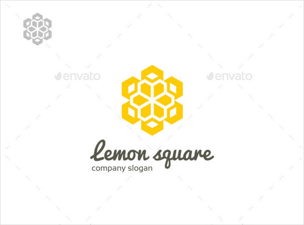 Lemon Square Logo Template