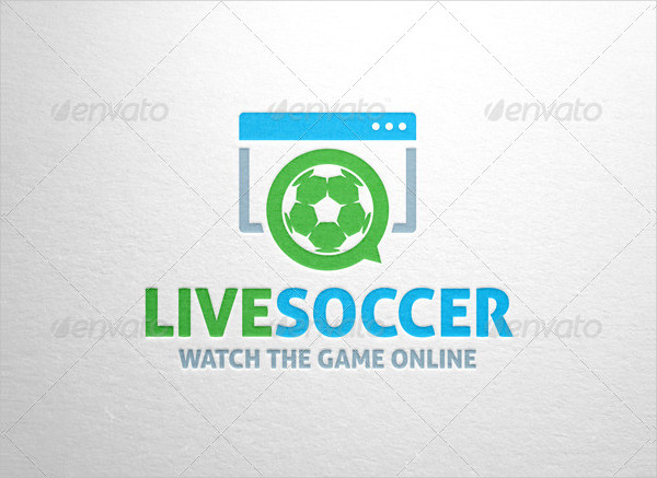 Live Soccer Logo Template