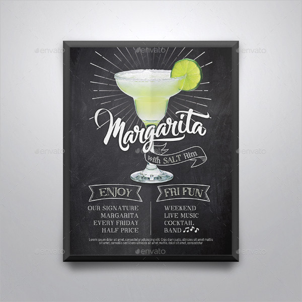 Margarita Cocktails Flyer Template