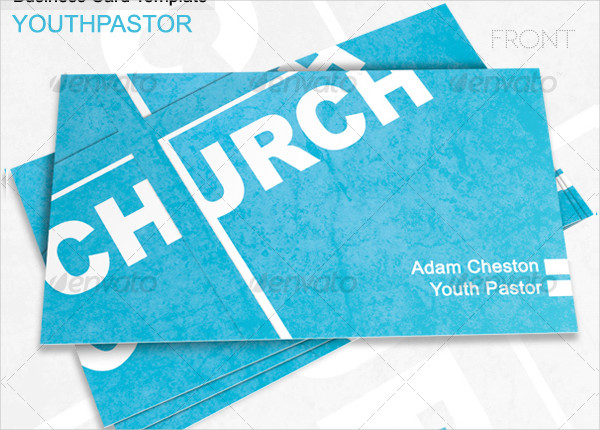 Modern Youth Pastor Church Business Card