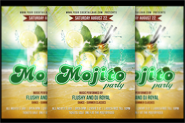 Mojito Party Flyer Template