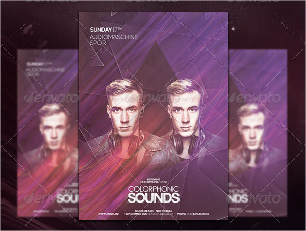 Electro Night Club Flyers Template