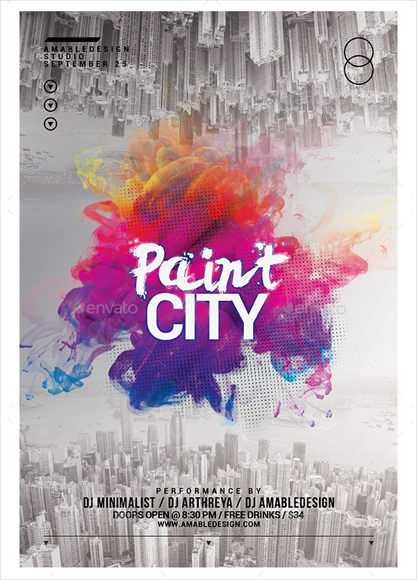 Paint City Flyer Template