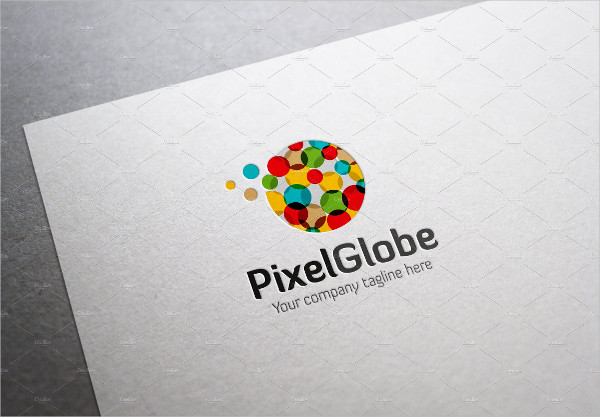 Pixel Globe Logo Design