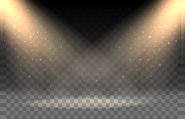 Rays On Transparent Background