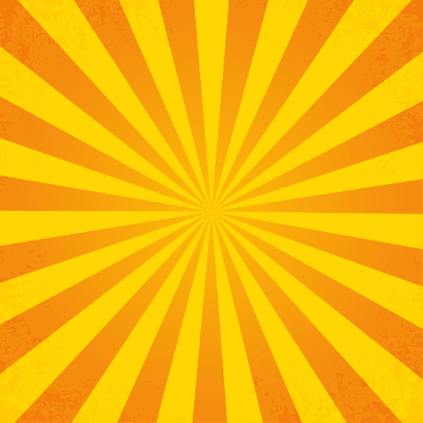 Retro Ray Orange Background