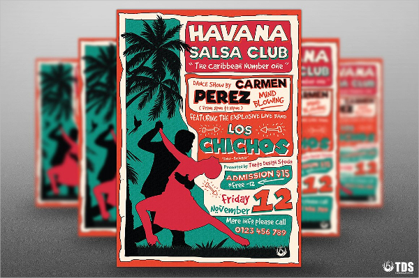 Salsa Dance Flyer Bundle Templates