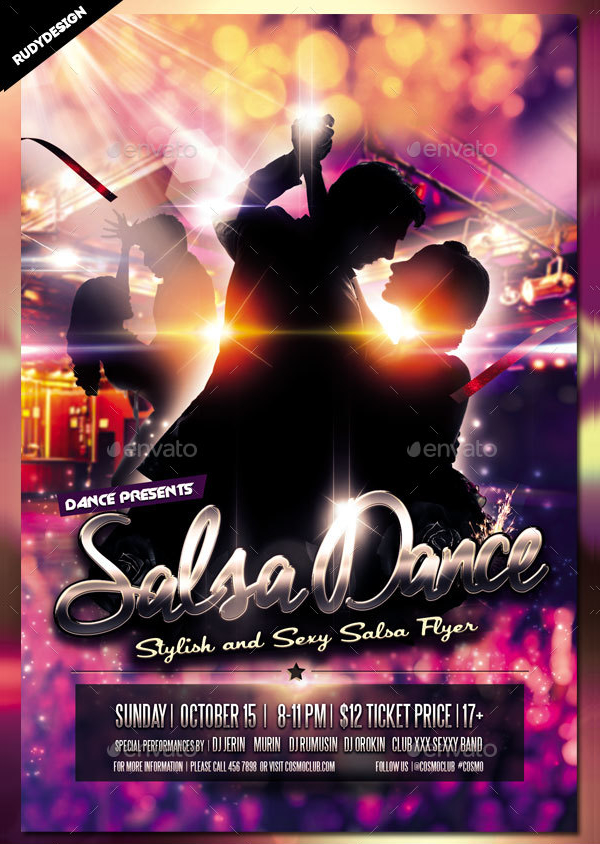 Salsa Dance Flyer Design Template