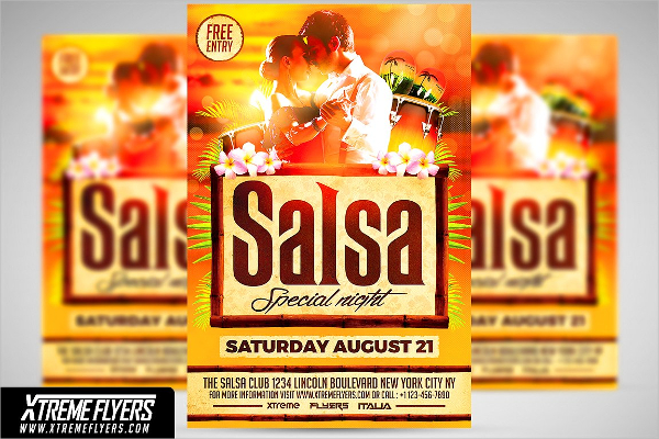 Salsa Summer Flyer Template