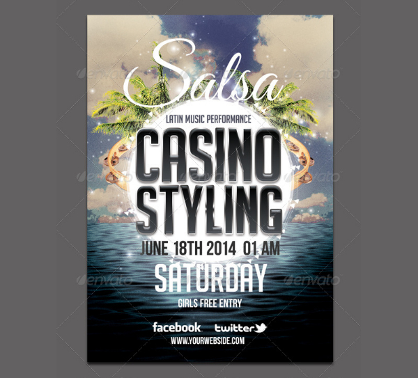 Salsa Casino Flyer Template Design