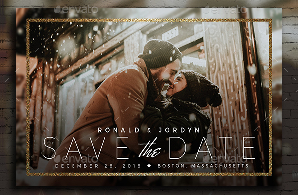 Save The Date Minimalist Postcard