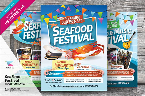 Seafood Festival Flyer Template