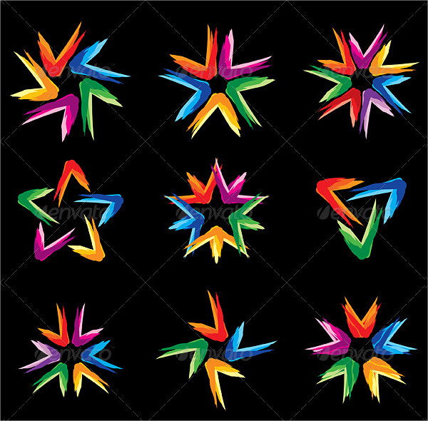 Set Of Different Stars Icons