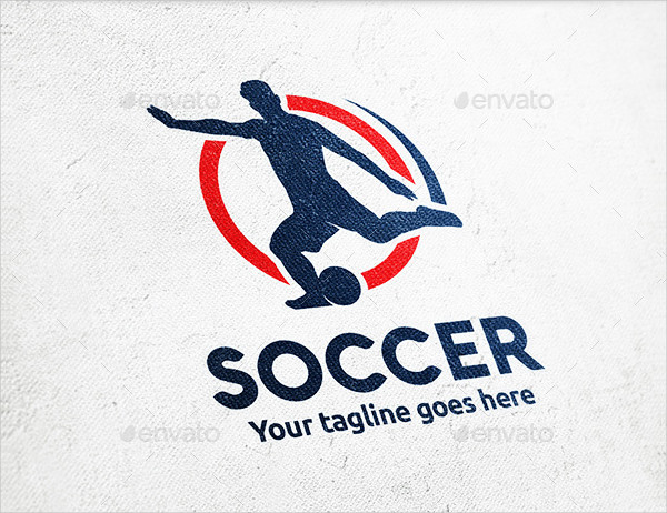 Soccer Player Logo Template
