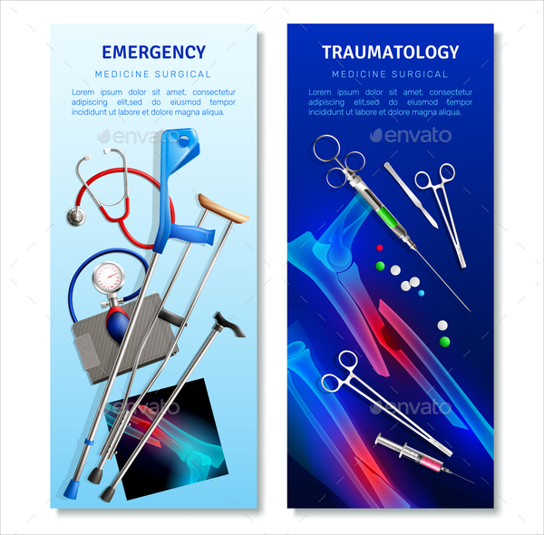 Surgical Traumatology Vertical Banners