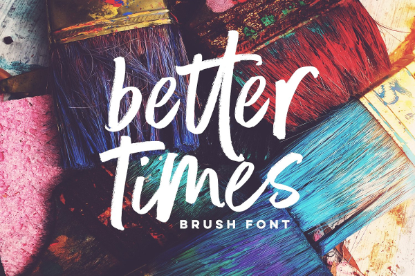 Urban Better Times Brush Font