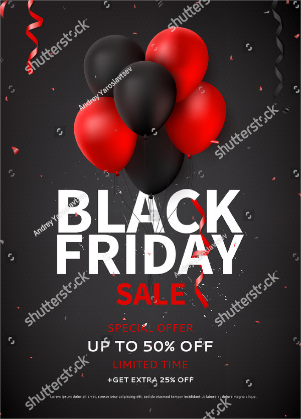 Black Friday Vector Sale Flyer Template