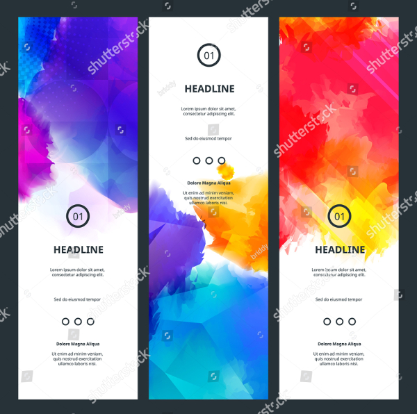 Vertical Colorful Banner
