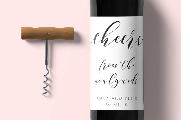 Wine Labels Editable Design