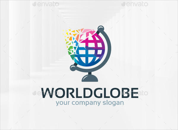 World Globe Logo Template