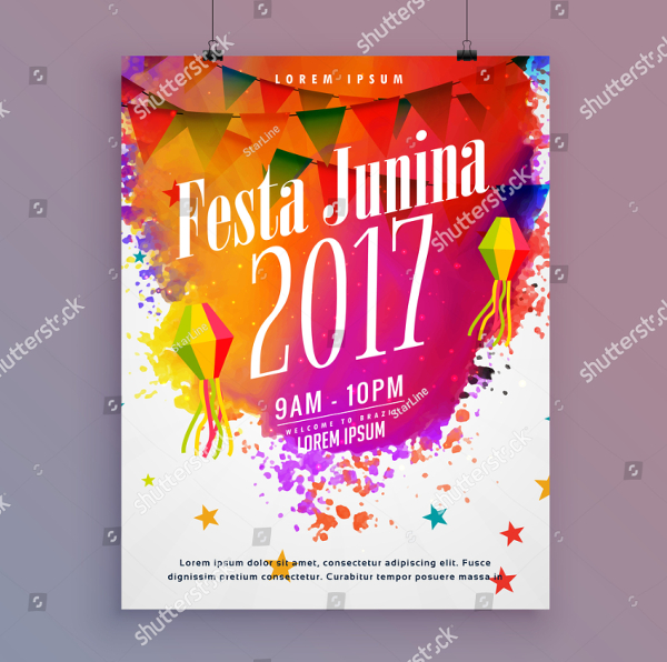 Festa Junina Party Flyer Design
