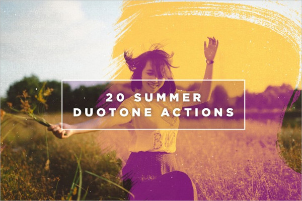 20 Summer Duotone Photoshop Actions