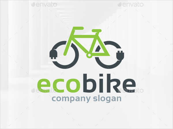 A Modern And Creative Electric Bicycle Logo