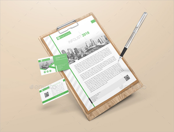 A4 Invoice Paper Mockup Template