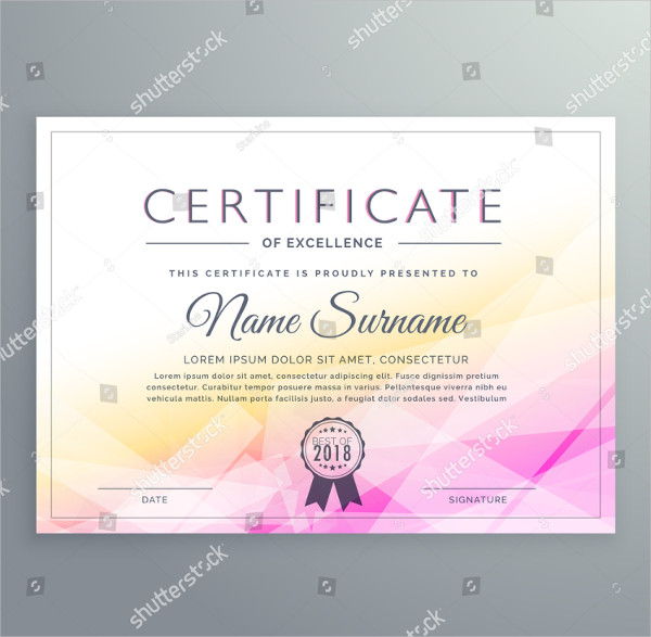 Abstract Diploma Certificate Design