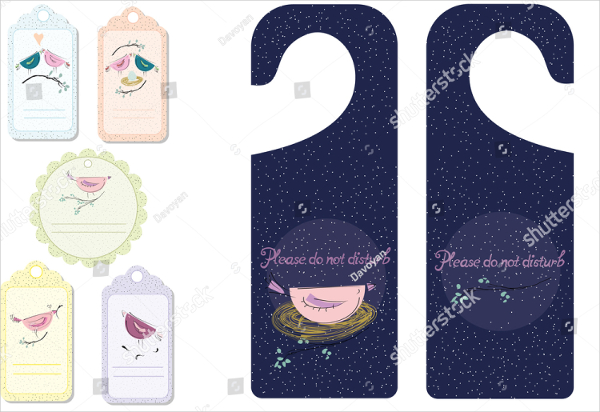 Abstract Door Hanger Templates