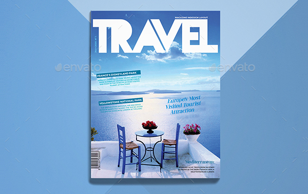 Abstract Travel Magazine Templates