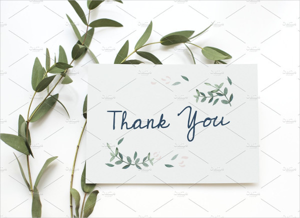 Aerial View Of Thank You Card Template