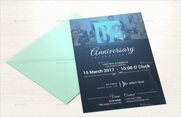 Anniversary Celebrating Invitation Card Templates