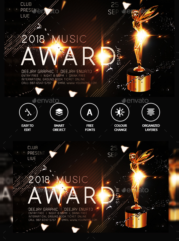 Award Party Flyer Template