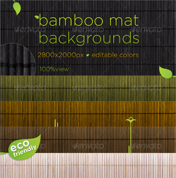Bamboo Mat Natural Backgrounds
