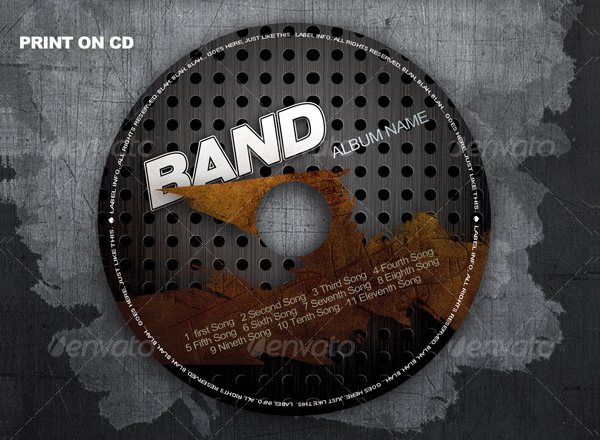 Band CD Cover Template