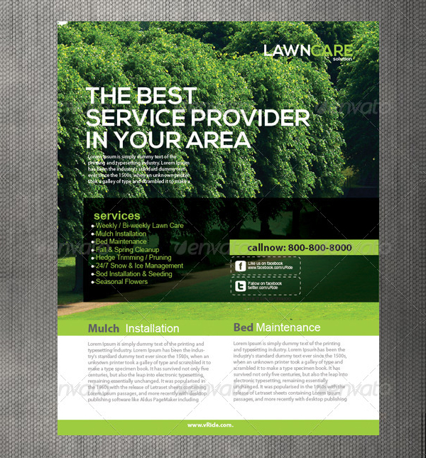 Best Lawn Care Flyer Template