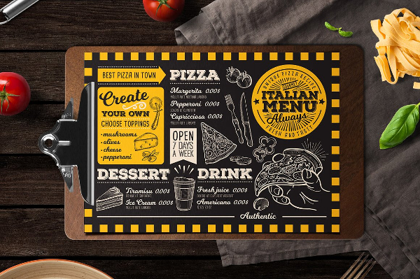 Vintage Blackboard Flyer Template