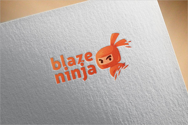 Blaze Ninza Super Hero Logo Template