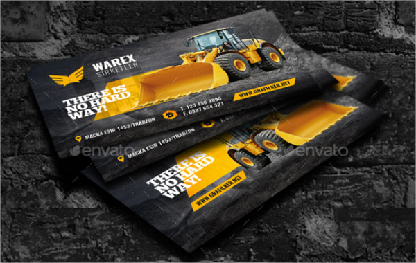 Building Contractor Business Card Templates
