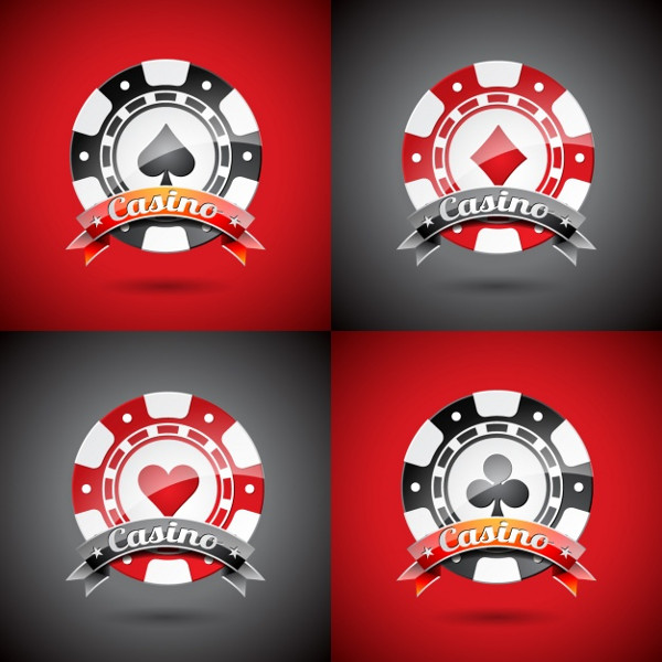Casino logos template Free Vector