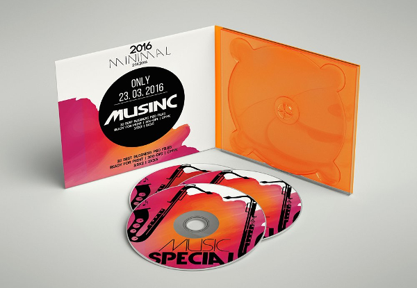CD Cover PSD Template