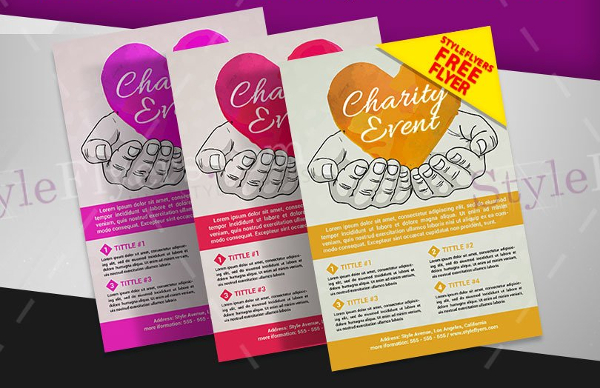 Charity Event PSD Flyer Template